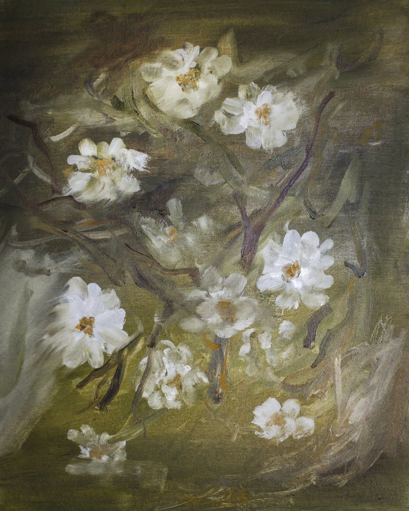 Bløde, hvide blomster af Emily Tingey