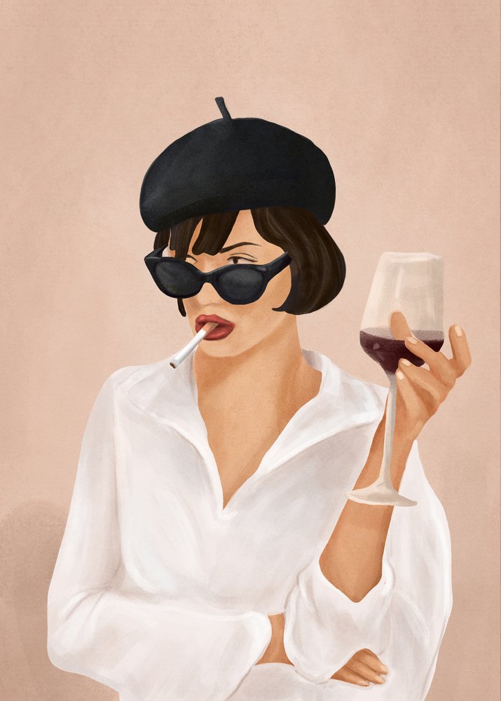 Den elegante dame i smoking af Flow Line