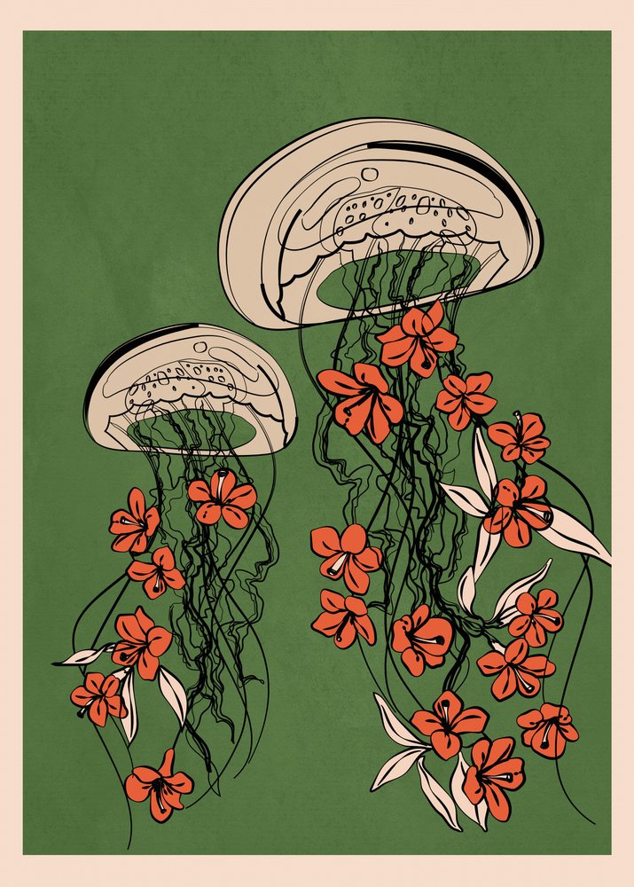 Svævende blomstermaneter af Flow Line