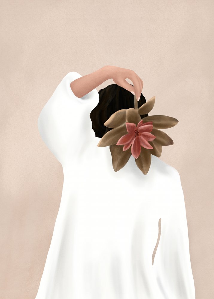 Blid, frodig blomstring af Flow Line