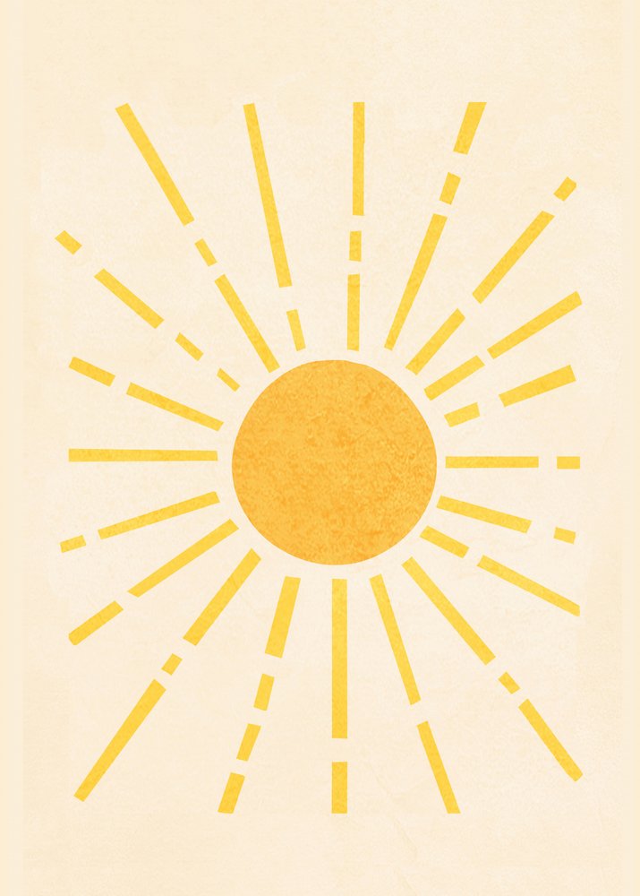 Golden Sunburst af Flow Line