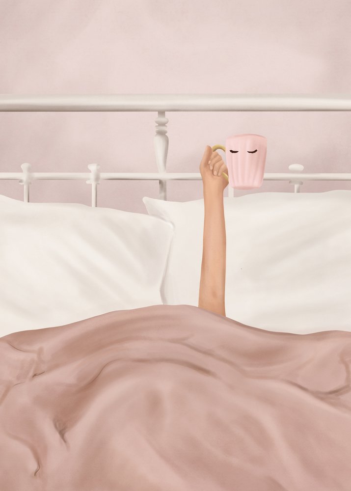 Morgenkaffe i sengen af Flow Line