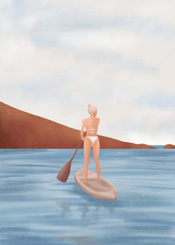 En fredfyldt tur på paddleboard af Flow Line