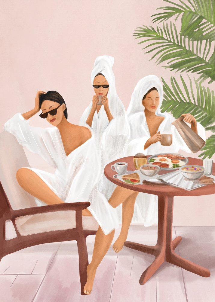 Stilfuld spa-brunch af Flow Line