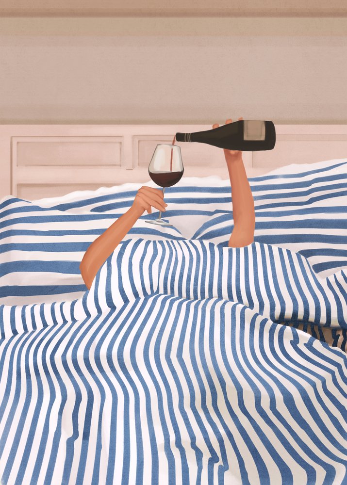 Vin i sengen af Flow Line