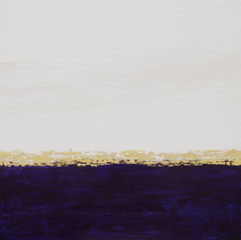 Deep Purple Gold Horizon af Françoise Wattré