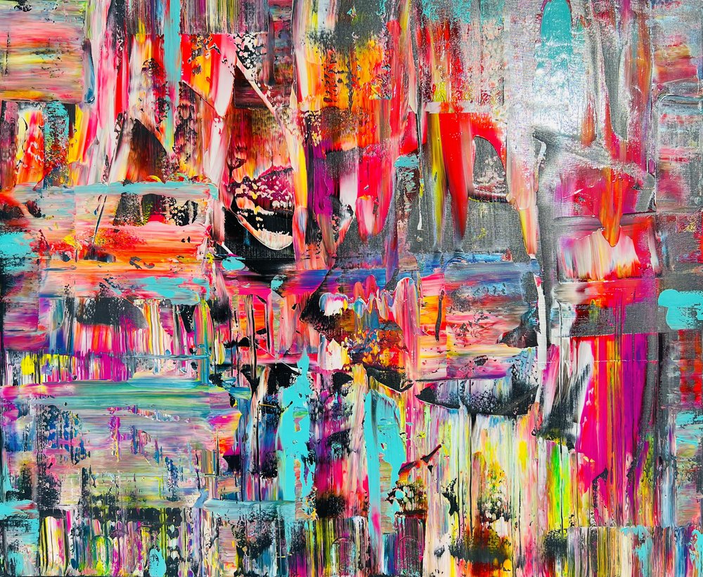 Farverigt, moderne og abstrakt af Fredrik Olsen