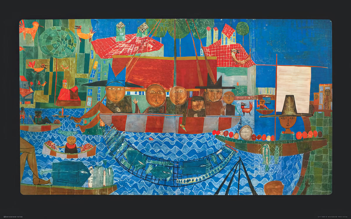 Det vidunderlige fiskeri af Friedensreich Hundertwasser