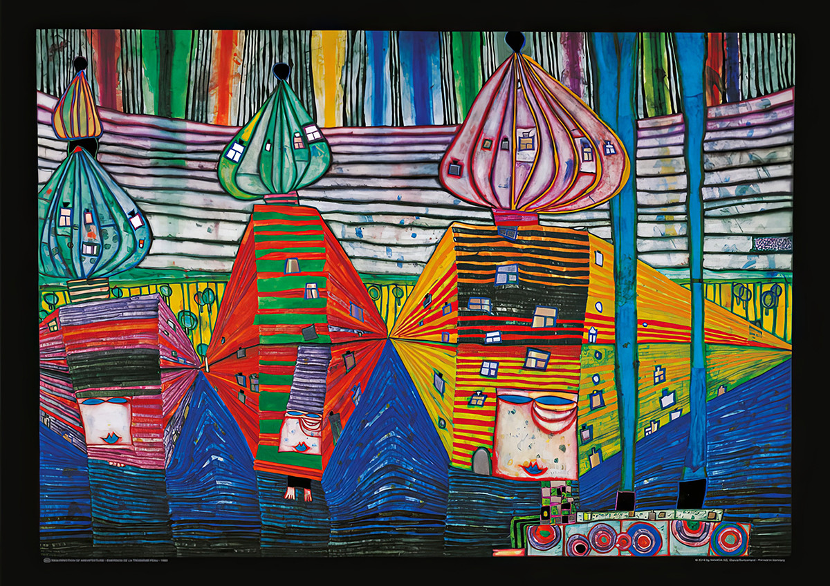 Fremkomsten af den tredje hud af Friedensreich Hundertwasser