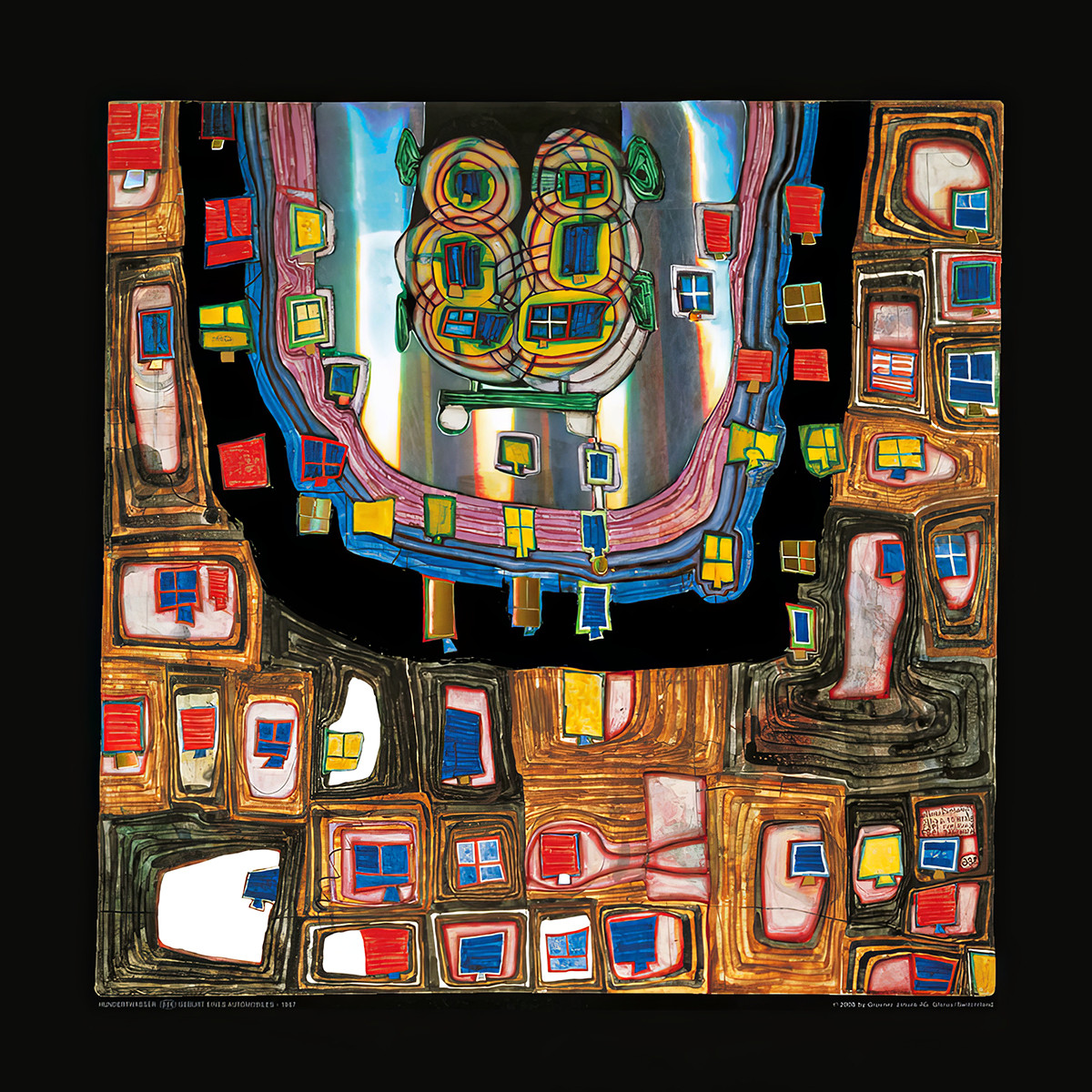 En bils fødsel af Friedensreich Hundertwasser