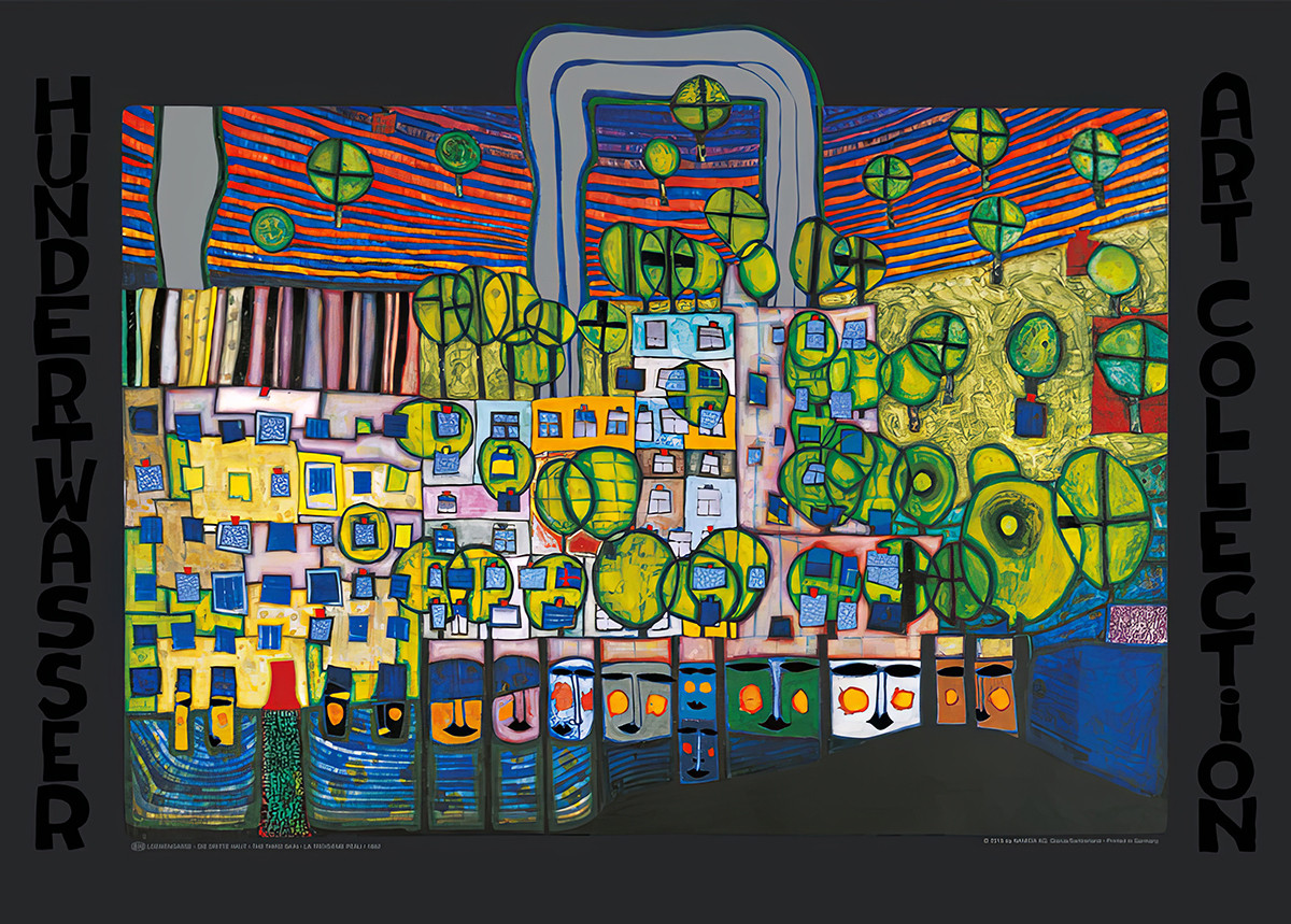Loewengasse af Friedensreich Hundertwasser