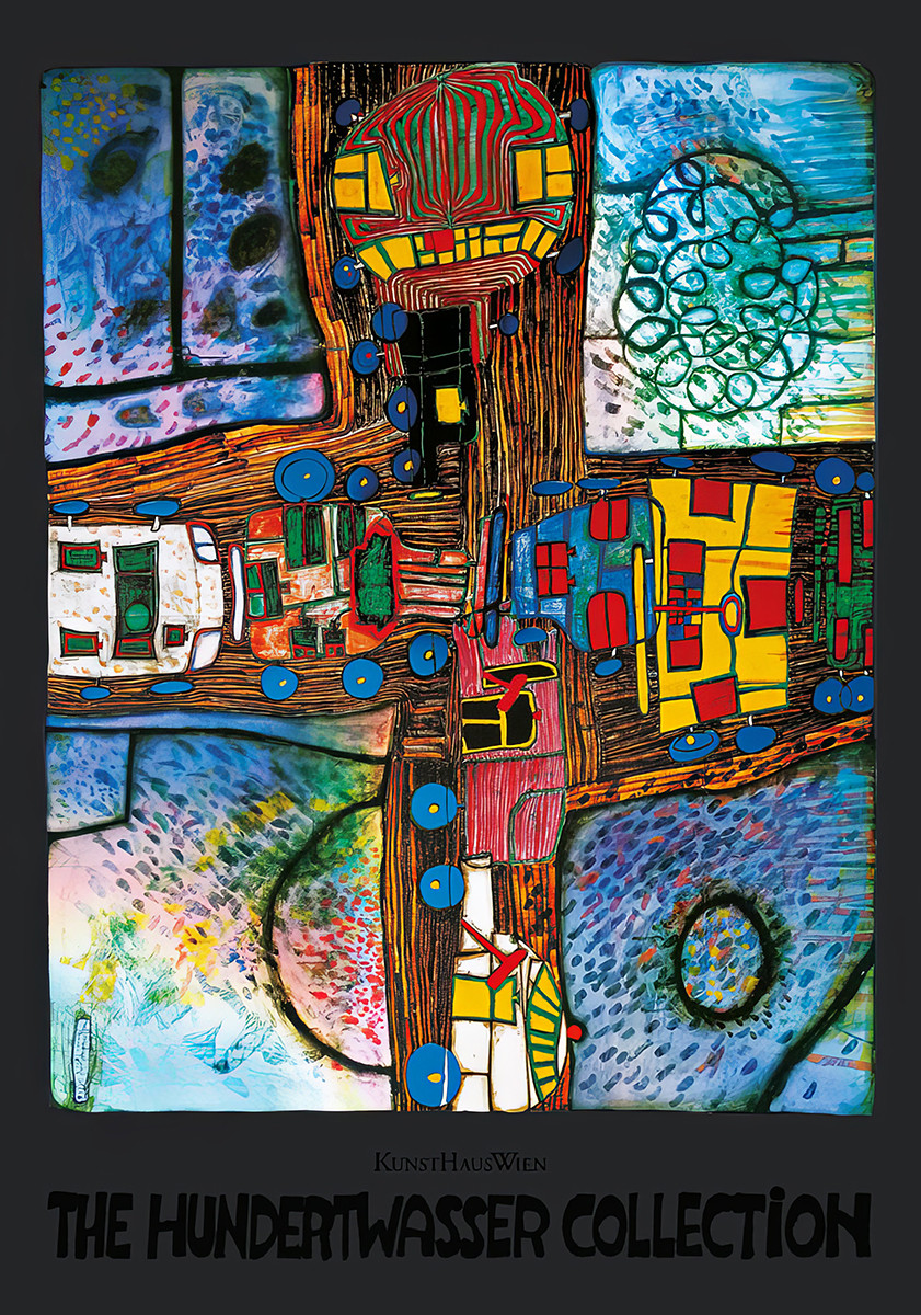 vejkryds af Friedensreich Hundertwasser