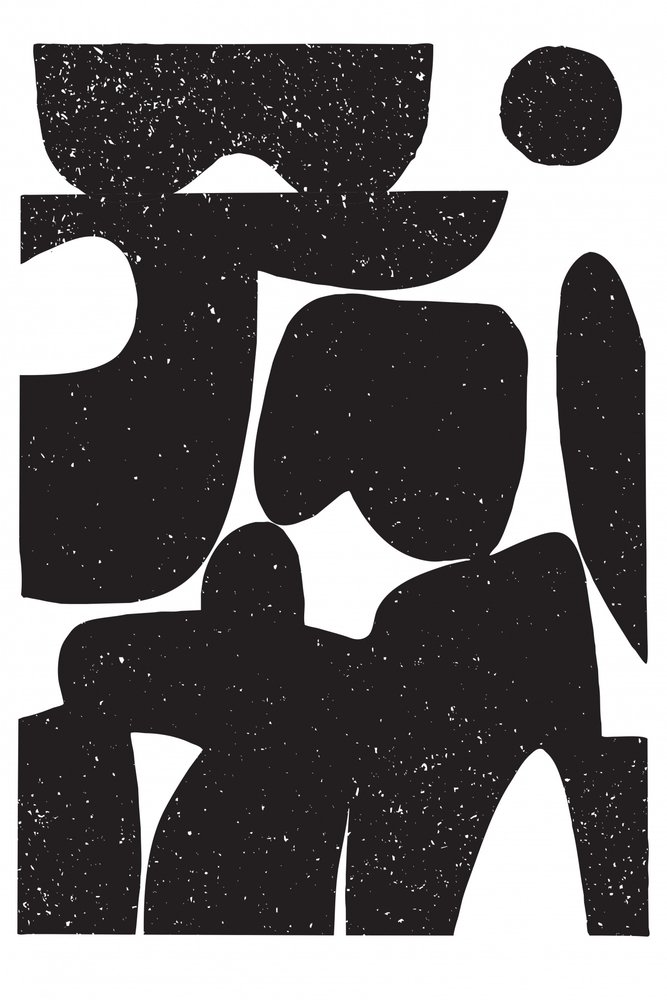 Moderne abstrakte figurer af Fun Qui