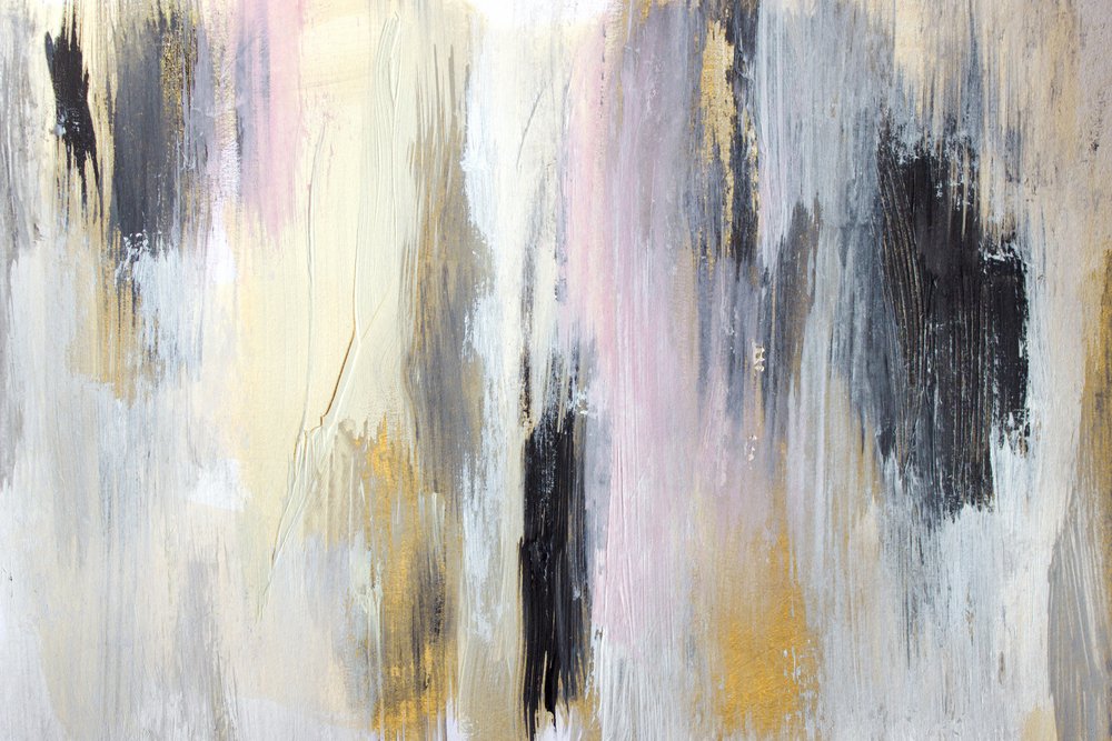 Blush Gold – Lodret abstrakt af Gemma Bardot