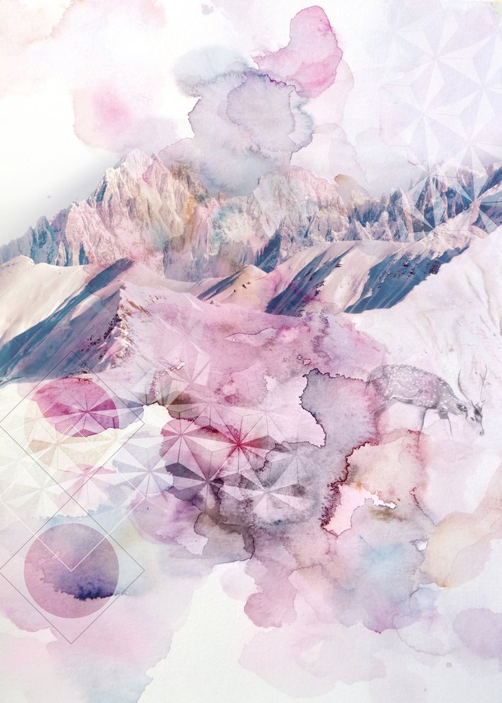 Pink Mountain Dream af Gemma Bardot