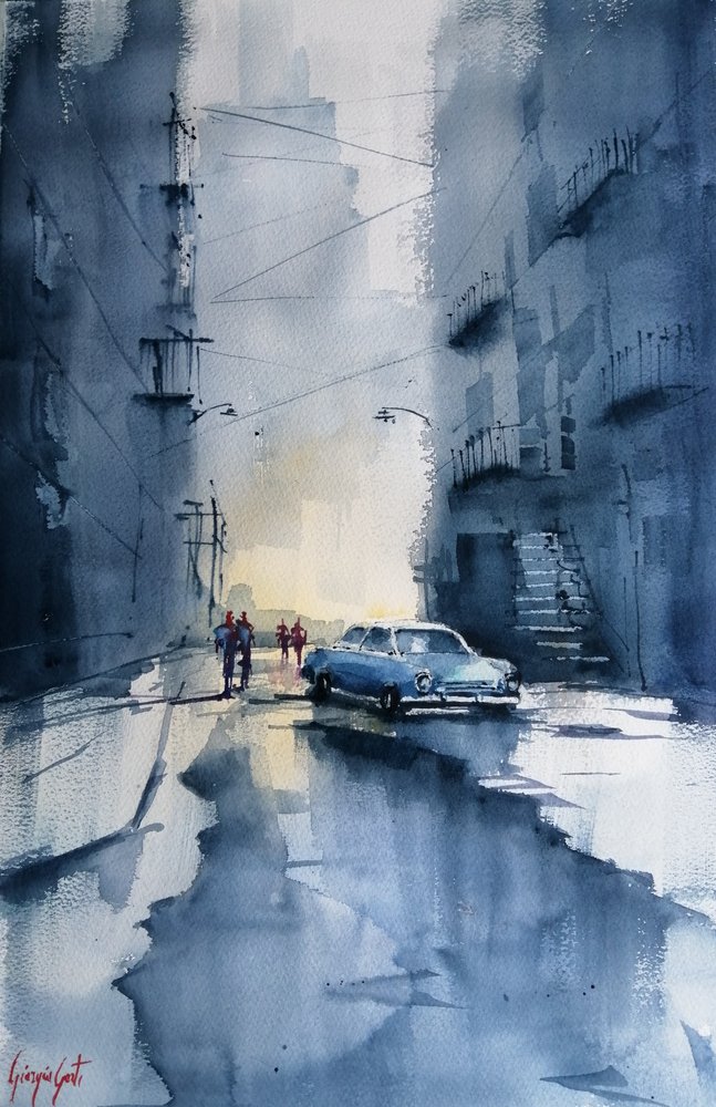 Classic Car City – Regn af Giorgio Gosti