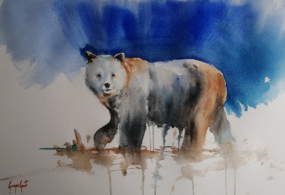 Spirit Blue Bear af Giorgio Gosti