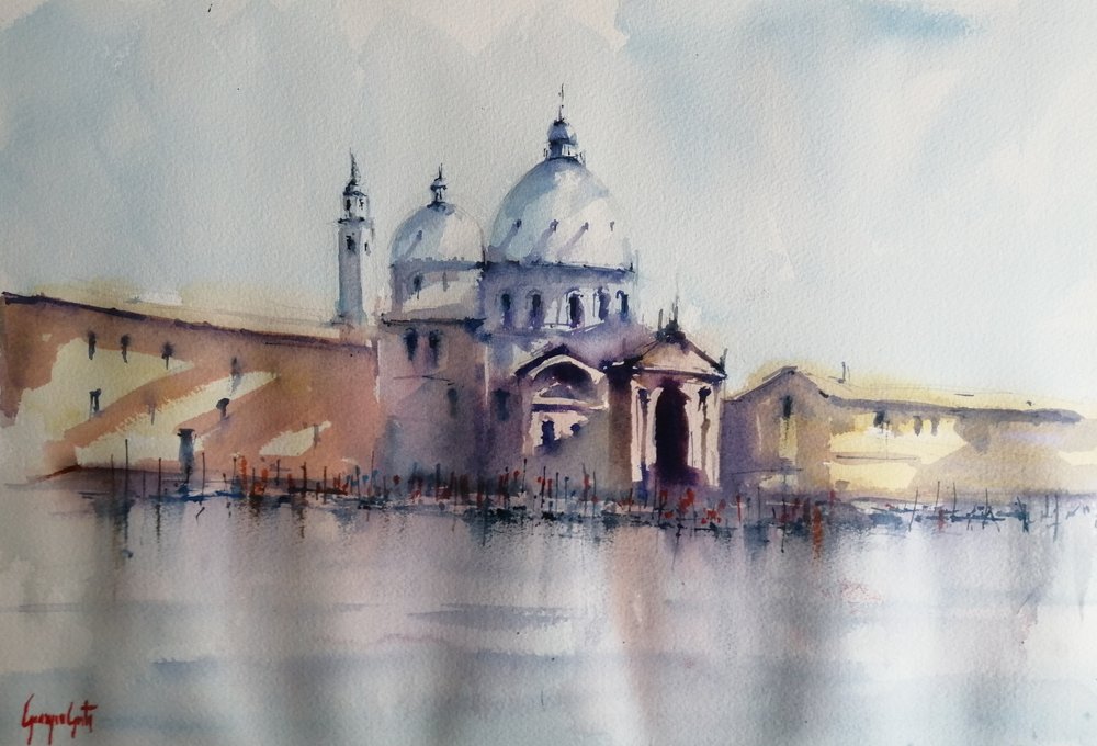 Refleksion i en venetiansk basilika af Giorgio Gosti