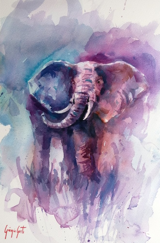 Den livlige elefants drøm af Giorgio Gosti