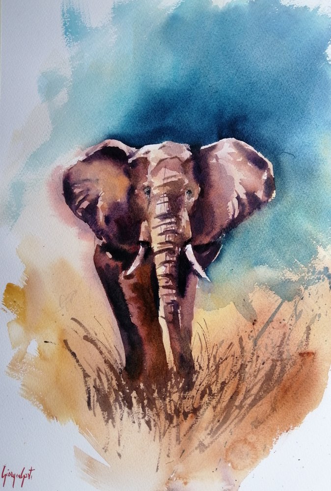 Vild afrikansk elefant af Giorgio Gosti