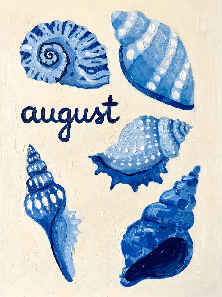 Blå august-muslingeskaller af HUGO