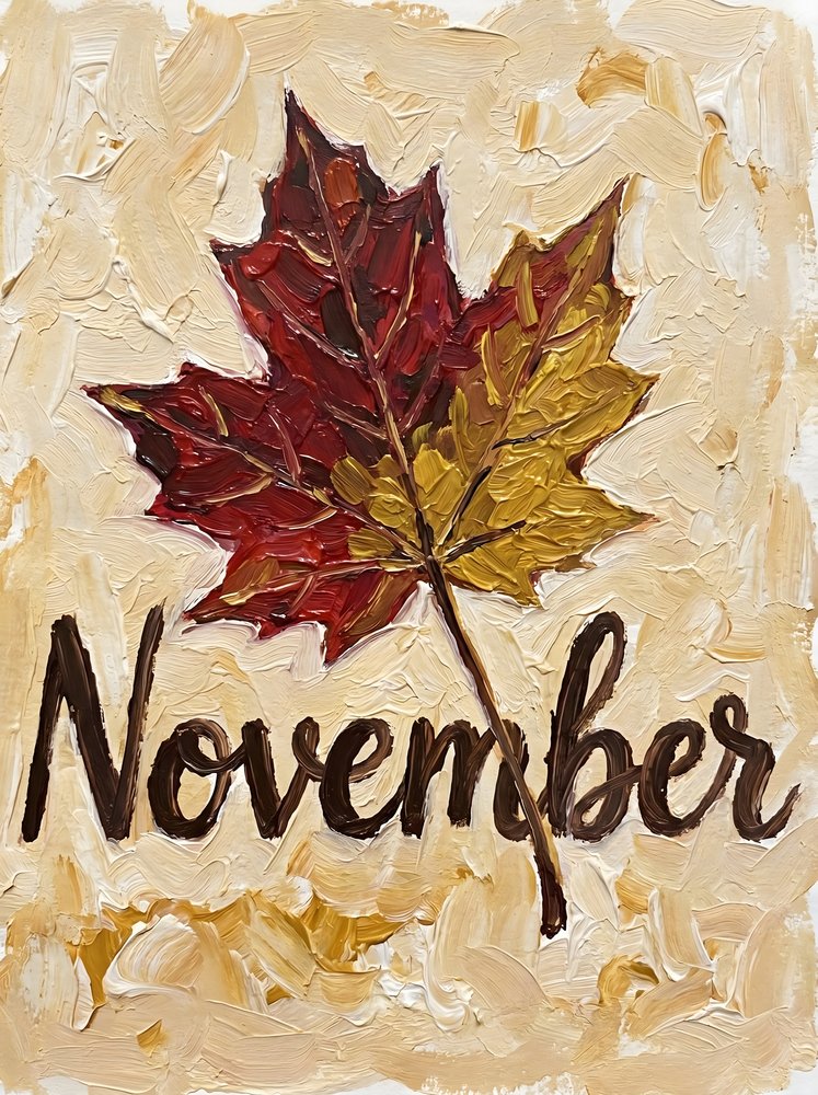 November-ahornblad af HUGO