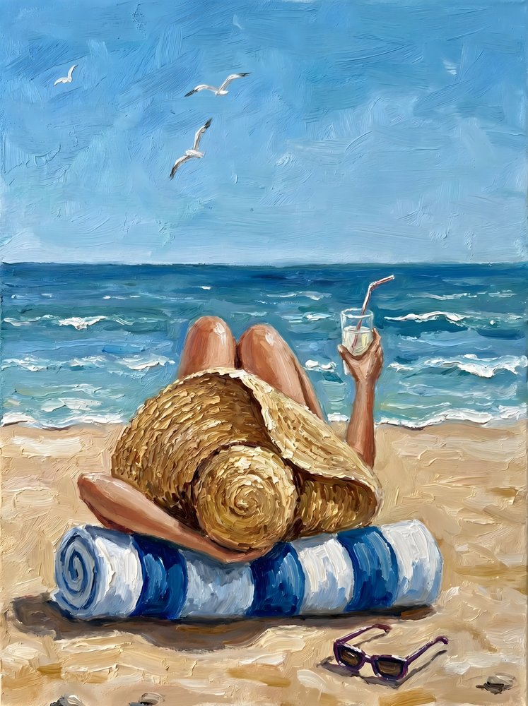 Sommerafslapning på stranden af HUGO
