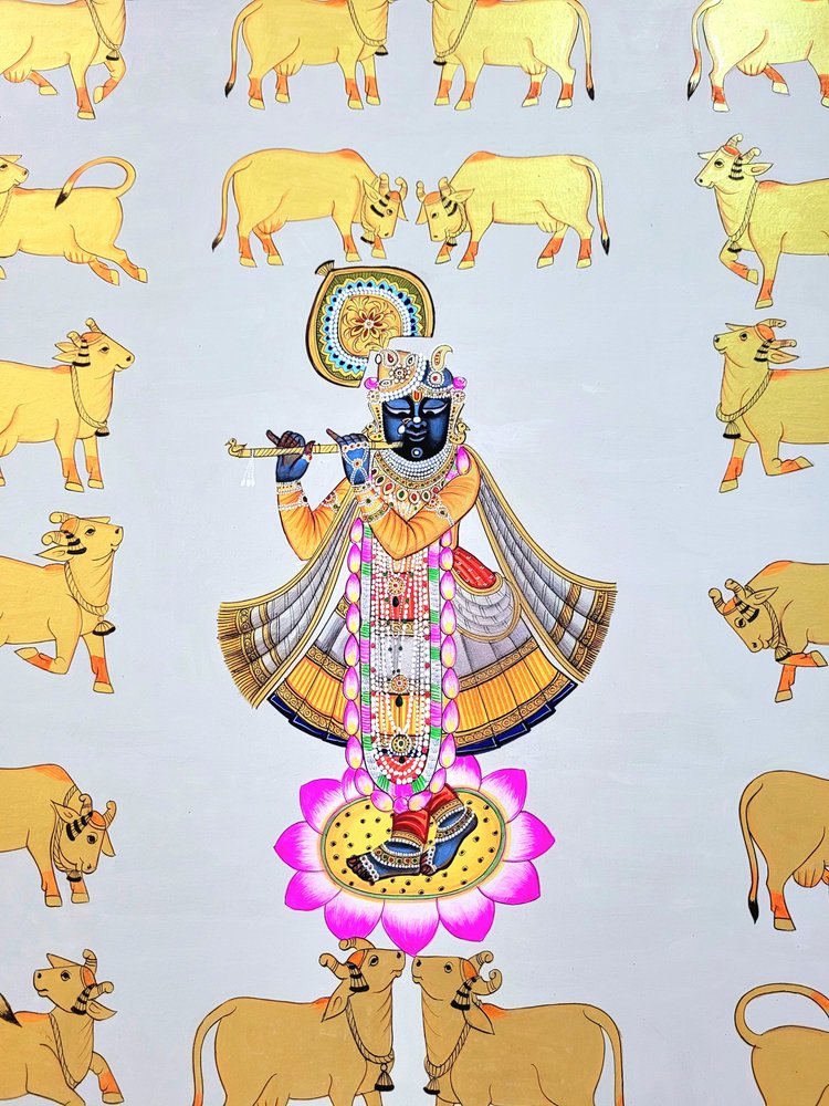 Krishna blandt de gyldne køer af IMAGINEERS STUDIO