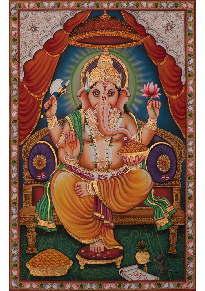 Lord Ganesha på tronen af IMAGINEERS STUDIO