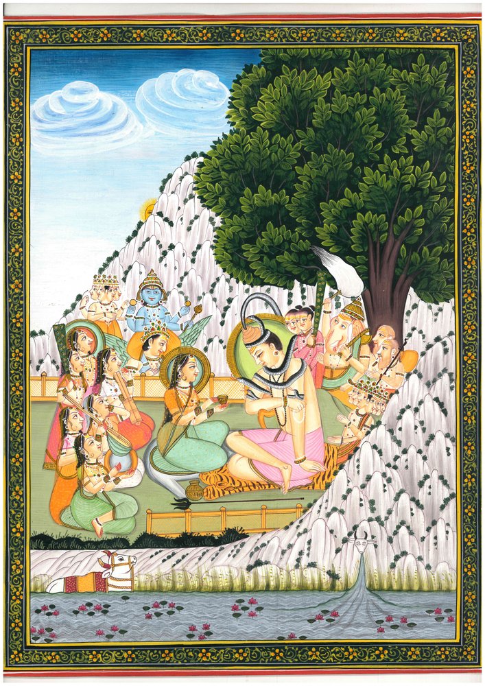 Shiva og Parvati – Den guddommelige sammenkomst af IMAGINEERS STUDIO