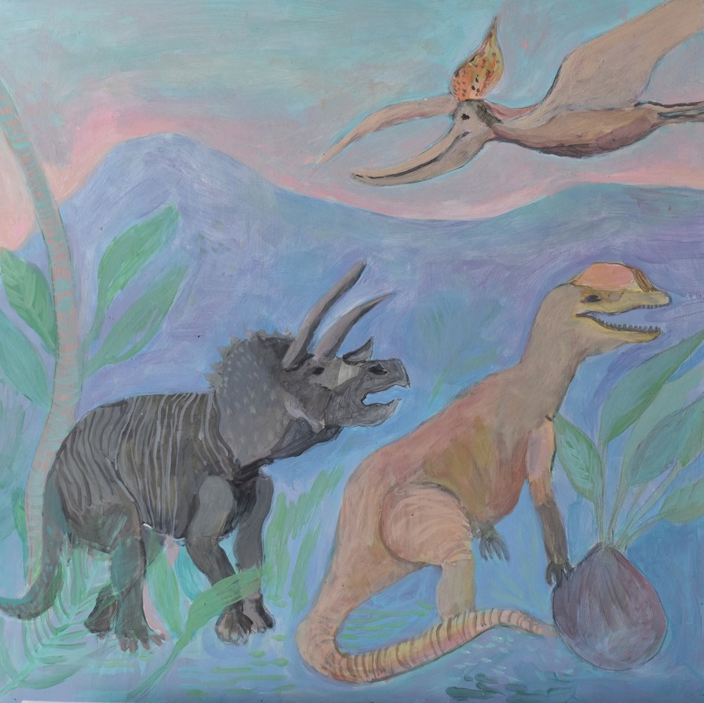 Forhistoriske jungledinosaurer af Iria Fernandez