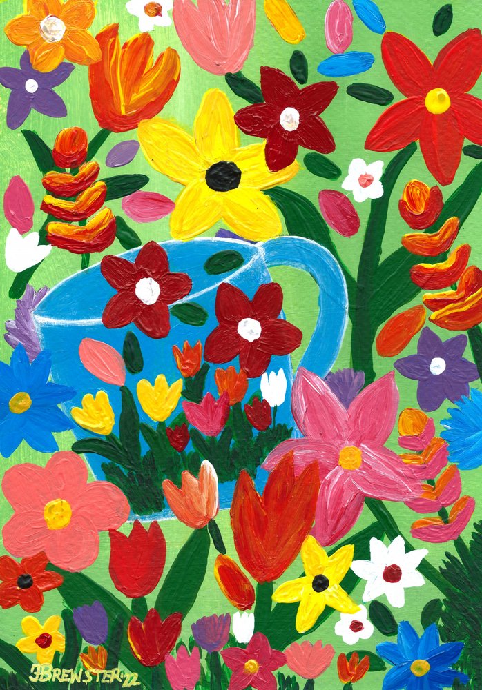 Vandkande til blomsterhaven af Janine Brewster