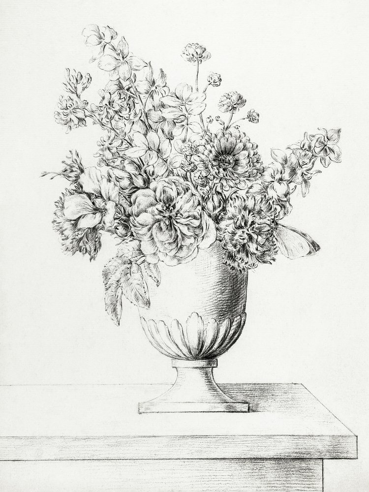 Blomster i en vase af Jean Bernard