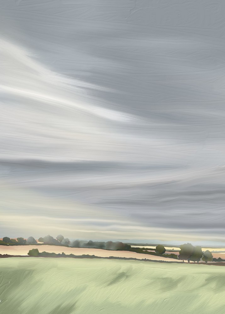 Den rolige himmel over landskabet af Jenna Alheit