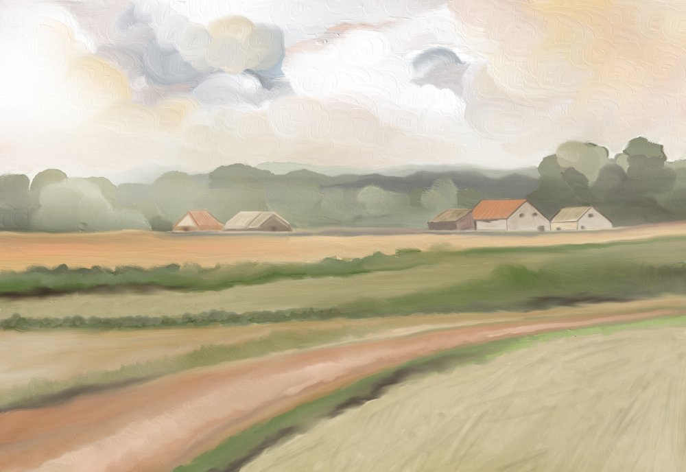 Landlige marker af Jenna Alheit
