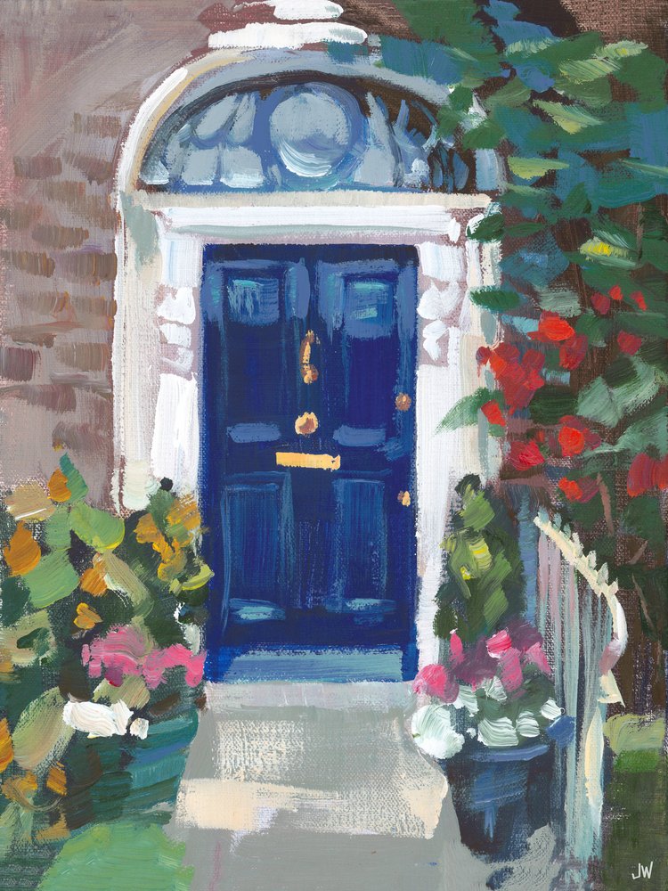 Blue Door af Jenny Westenhofer
