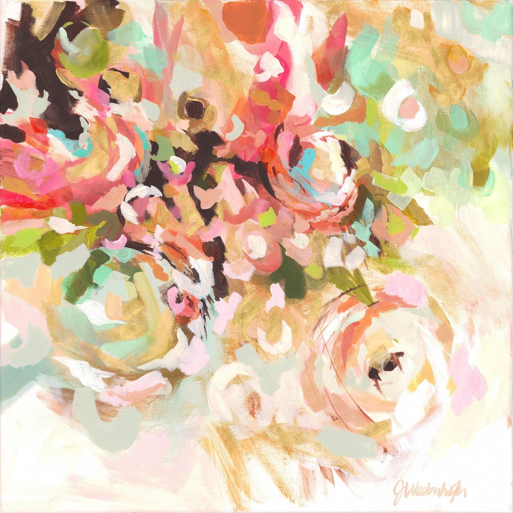 Blomsterabstraktion af Jenny Westenhofer