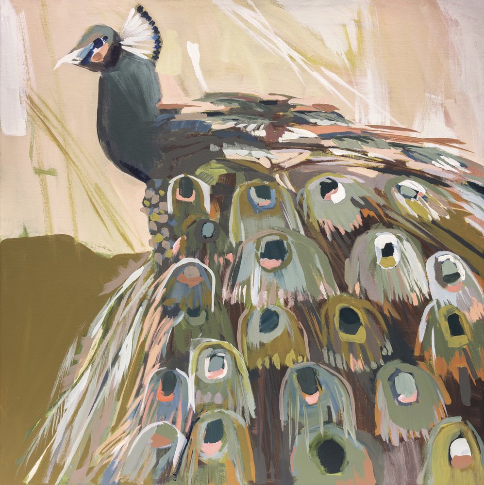 Påfugl-oliven af Jenny Westenhofer