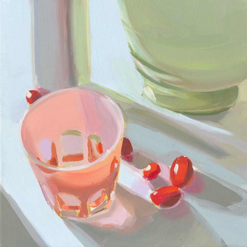 Rosa glas af Jenny Westenhofer