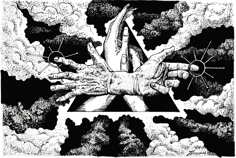 Mystiske hænder af Johan Liewendahl
