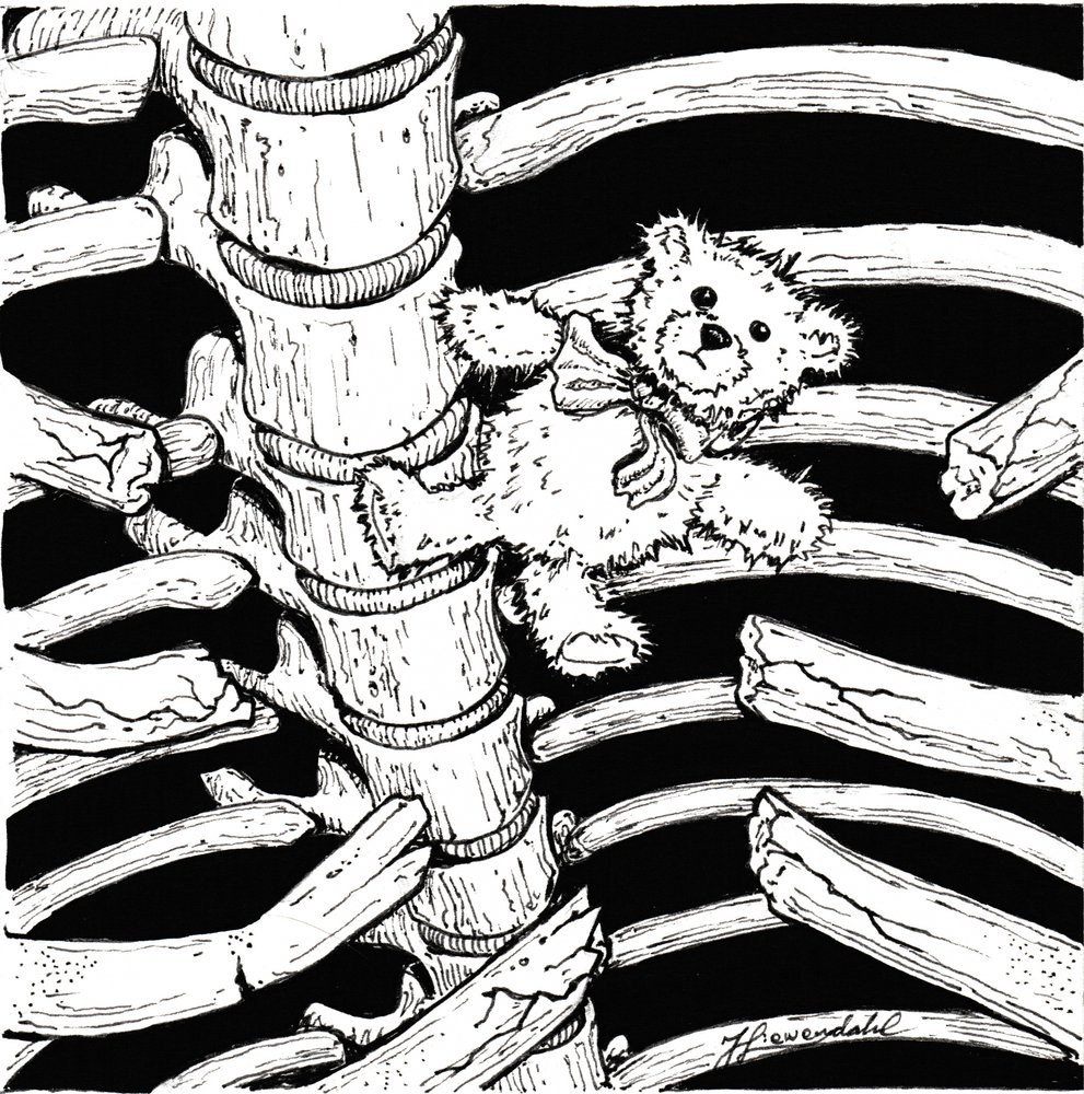 Skelet-bamse af Johan Liewendahl
