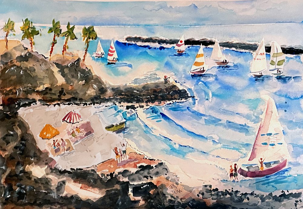 Tropiske strandsejlbåde af John Dunn