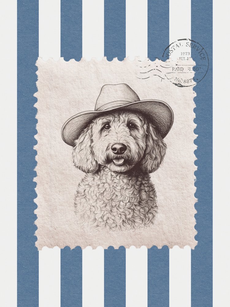 Doodle Dog Cowboy-frimærke af Jolly and Dash