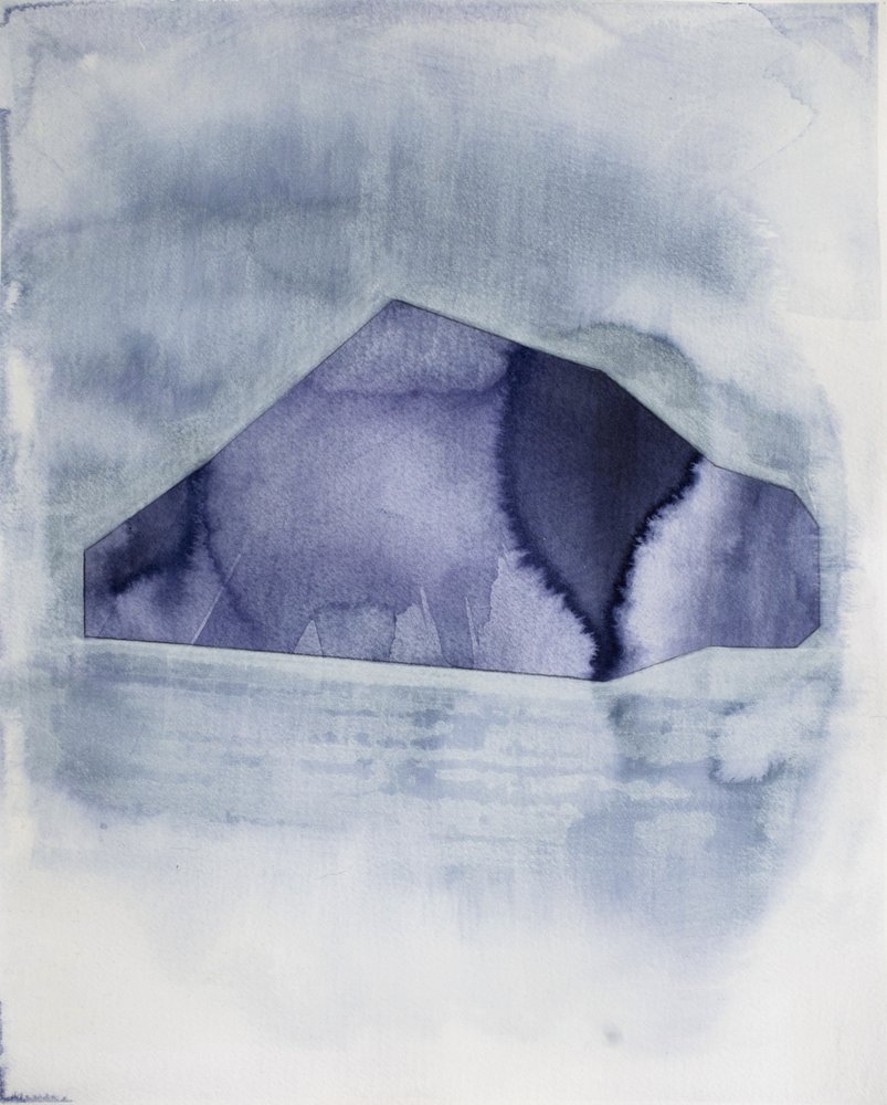 Abstrakt blå geometri af Joshua Hoskins