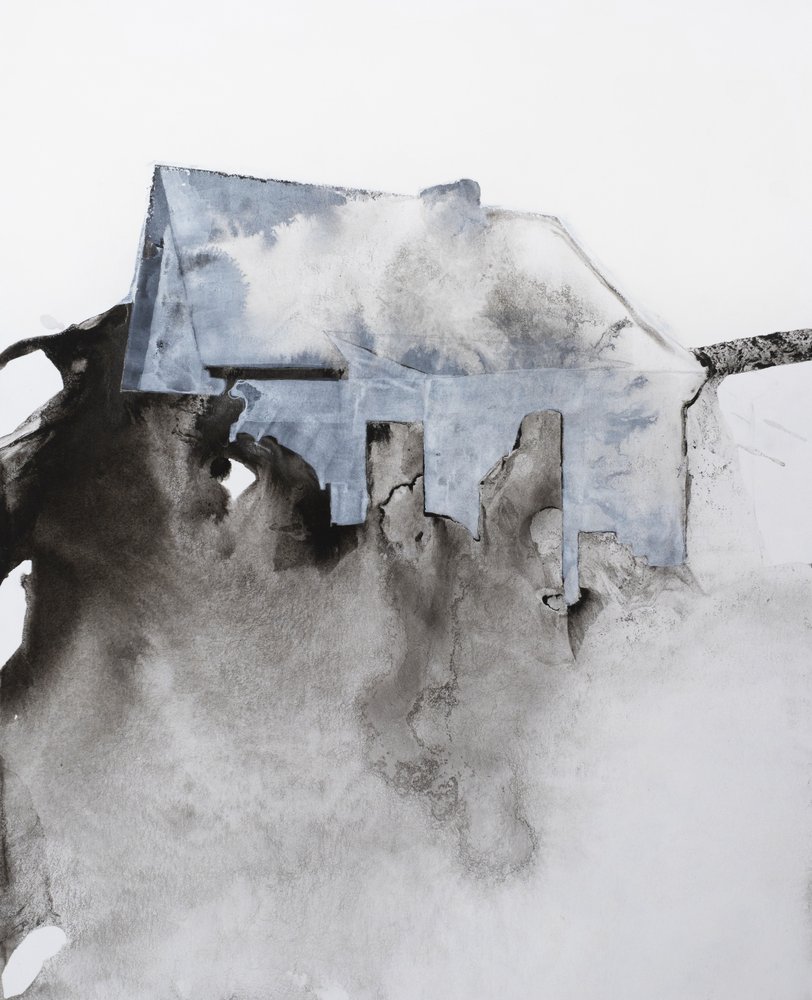 Det forfaldne abstrakte hus af Joshua Hoskins