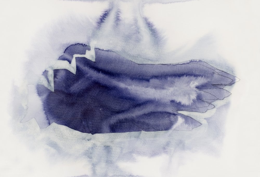 Blødt indigo-abstrakt af Joshua Hoskins