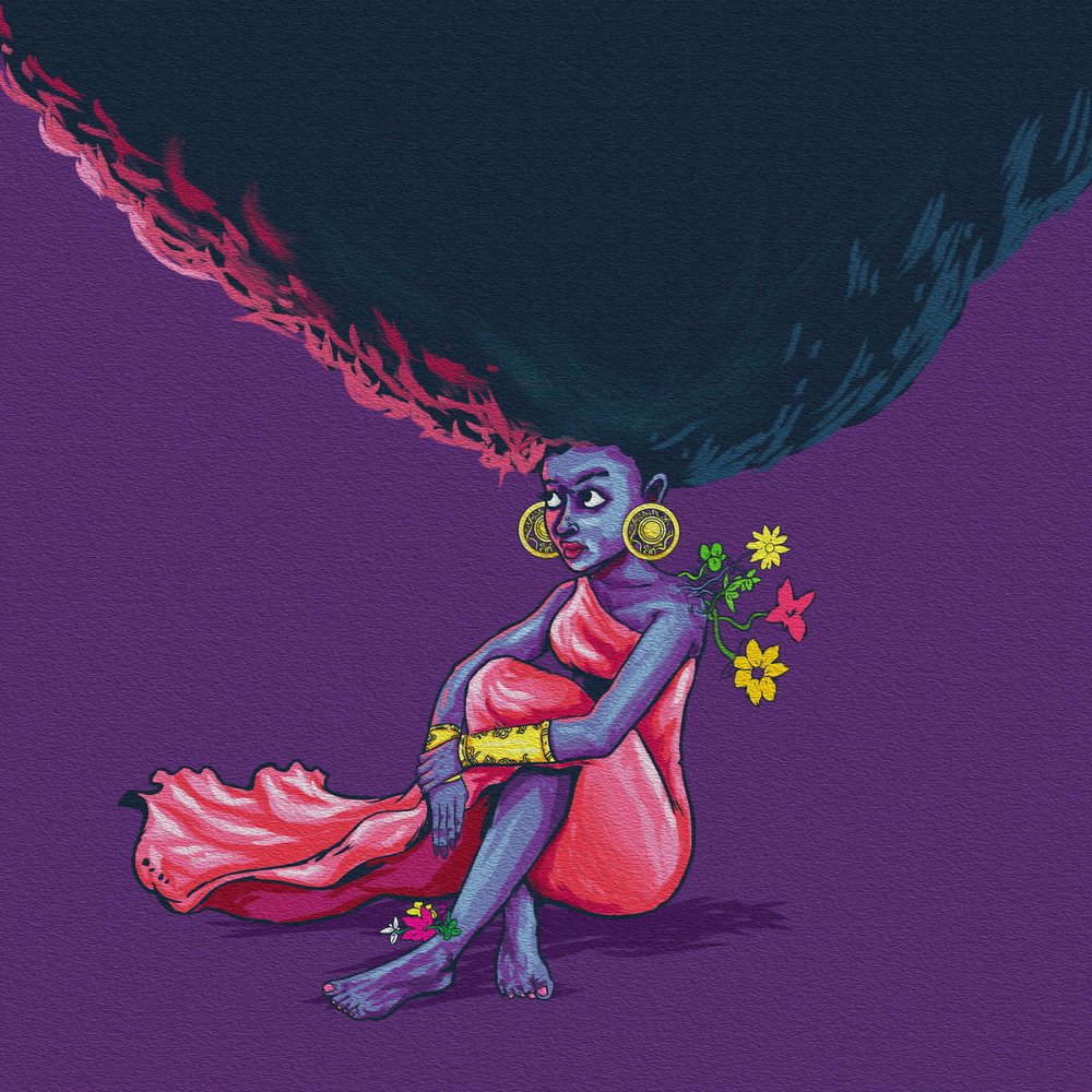 Blomstrende Purple Goddess af Joshua msonthe