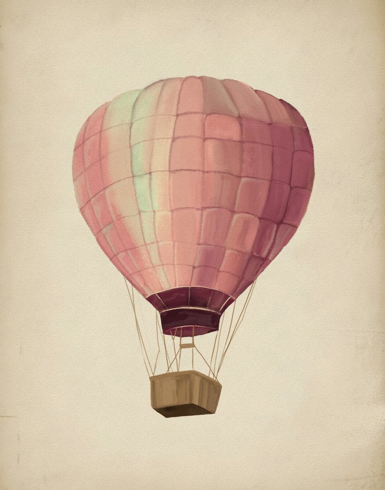Drømmende lyserød ballon af Josie George