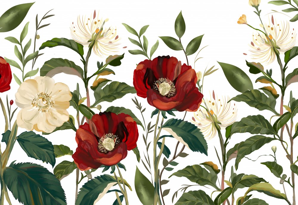 Elegante botaniske blomster af Josie George
