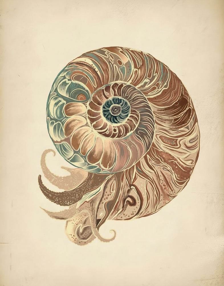 Elegant Nautilus-skal af Josie George
